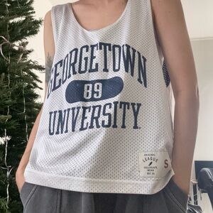 Georgetown University White Tank Top